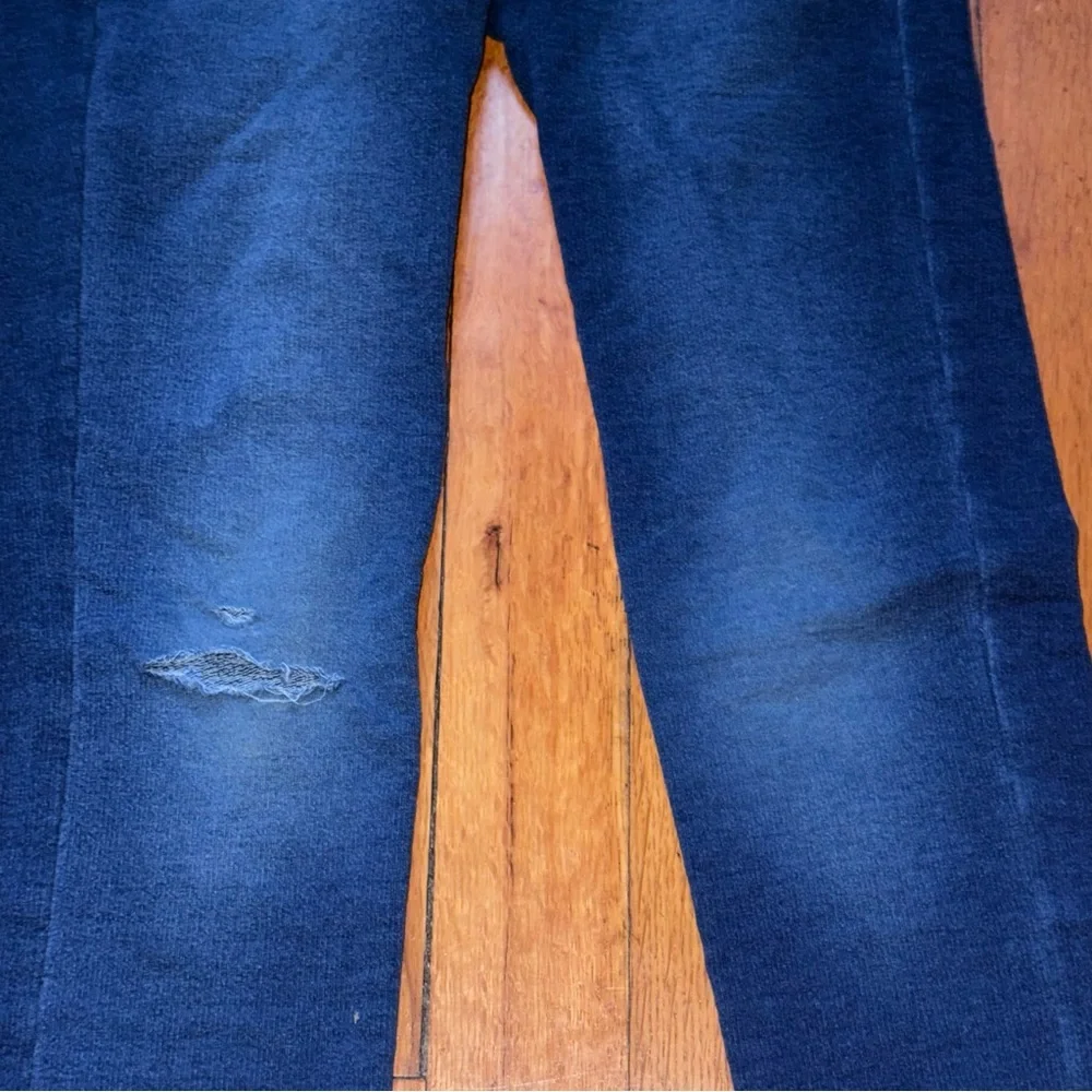 Hippie Girl Regular Rise Leggings Size 8 Dark Blue Straight Leg Lightweight